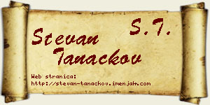 Stevan Tanackov vizit kartica